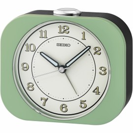 Seiko Kyoda Bedroom Alarm Clock, Metallic Green