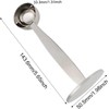Silver Coffee Scoop Portable Stainless Steel Stand 2 in 1