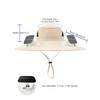 XKETA Solar Fan Hat for Men: 5.9" Wide Brim UPF