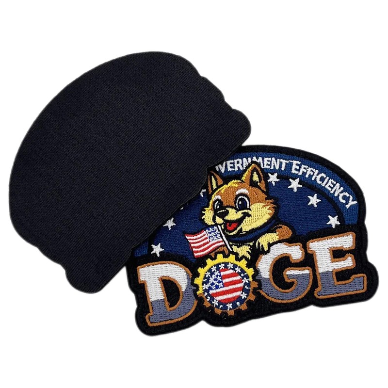 Tavashome Funny Humor Cute USA Doge Meme Embroidered Patches, Hook