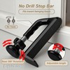 Elfthloo Portable Door Lock Travel Security, Black Anti-Theft Stopper