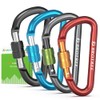 Brotree Carabiner Keychain D-Ring Clip Back Hanger Aluminum Alloy Screw