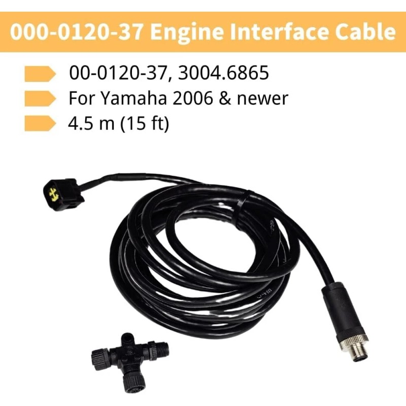 ‎NITOYO For 000-0120-37 Yamaha Engine Interface Cable NMEA 2000 T-Connector