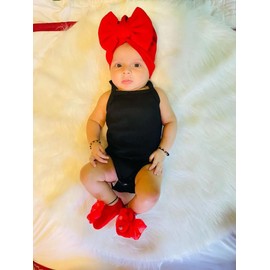 Derouetkia Infant Baby Girl Summer Suspender Rompers Tank Tops Sleeveless Solid Colour 3Pcs, Pink+White+Black, 9-12 Months