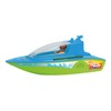 Lena BOAZZ Sports Boat 36 cm, Toy Boat Suitable for Indoor and Outdoor Use, for Children from 2 Years, Cabin to Open, Two Seats Plus Toy Figure, Green
