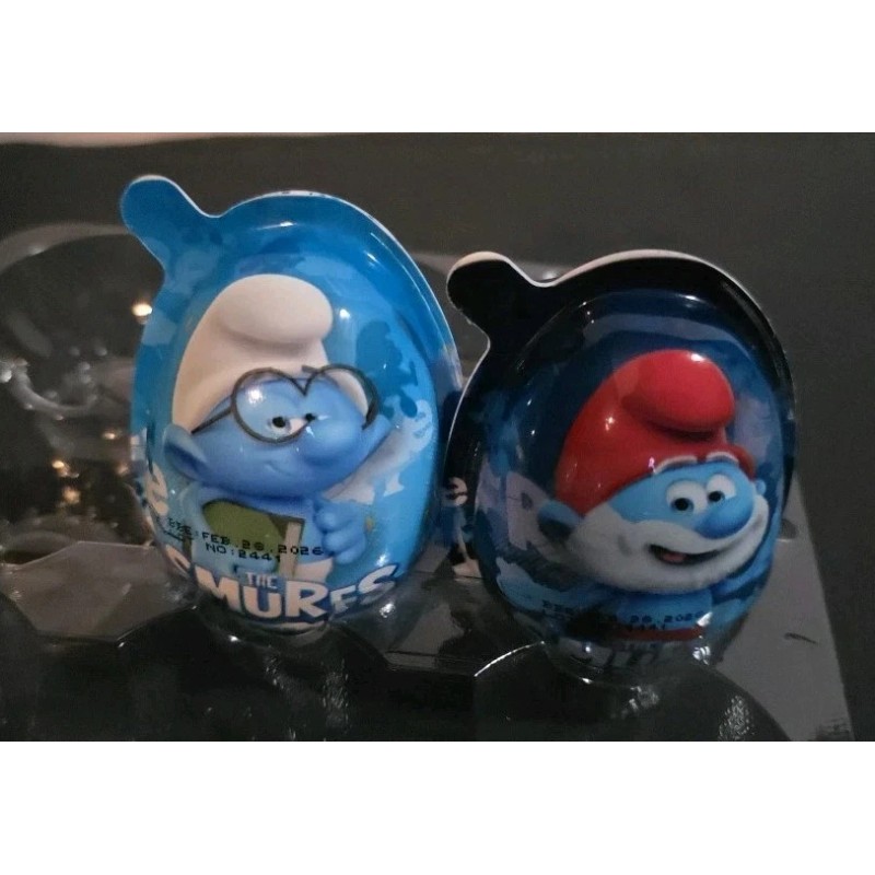 Kinder Lot Of 4 The Smurfs Chiko Surprise Holiday Toys