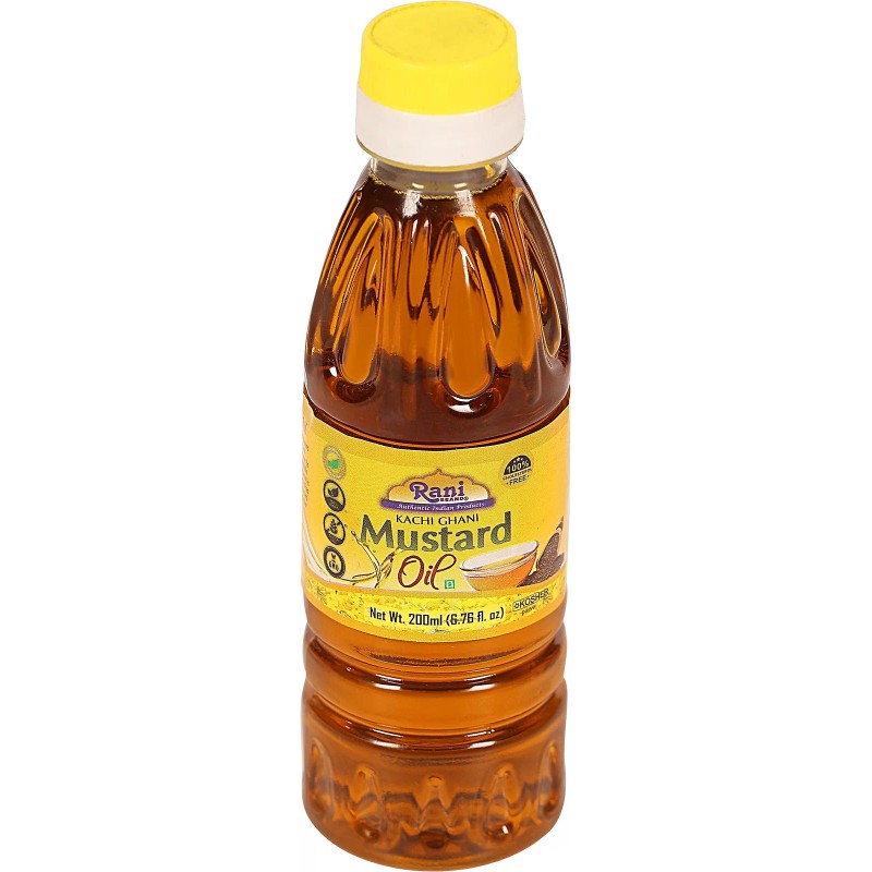 Rani Mustard Oil (Kachi Ghani) 6.76 Ounce (200ml)