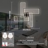 Shine LUEST Modern LED Ceiling Lights for Bedroom 26" Dimmable