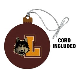Loyola University Chicago Primary Logo Wood Christmas Tree Holiday Ornament