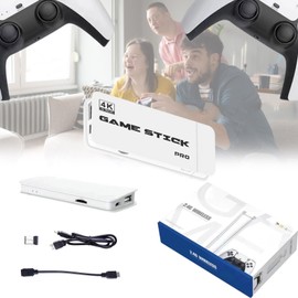 M15 Retro Game Console Stick, New Upgrade Retro Game Stick for TV, Built in 40000+ Games, 4K HDMI Output, Plug and Play, Comfortable Feel, Strong and Durable, for Friends Gathering (64G, 30000+Game)