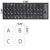 2Pcs Russian Keyboard Stickers for PC Computer Mac Laptop Desktop
