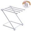 Worktop Towel Rack, Freestanding Towel Stand with Four Rails Vertical