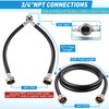 Dreyoo Y Mixer Hose Connector with Washing Machine Hose, 1FT