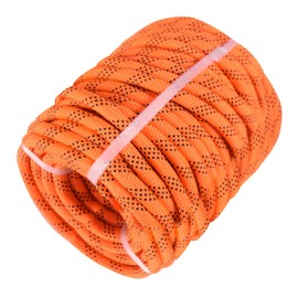 HOSTIC Double Braid Polyester Rope Pulling Rope Tree Cutting Ropes Multipurpose Bull Rigging 1/2 Inch x 100 Feet Orange