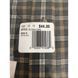 Croft and barrow Mens EZ care Twill shirt Gold Size Small Ret. $44(APO-37-2)