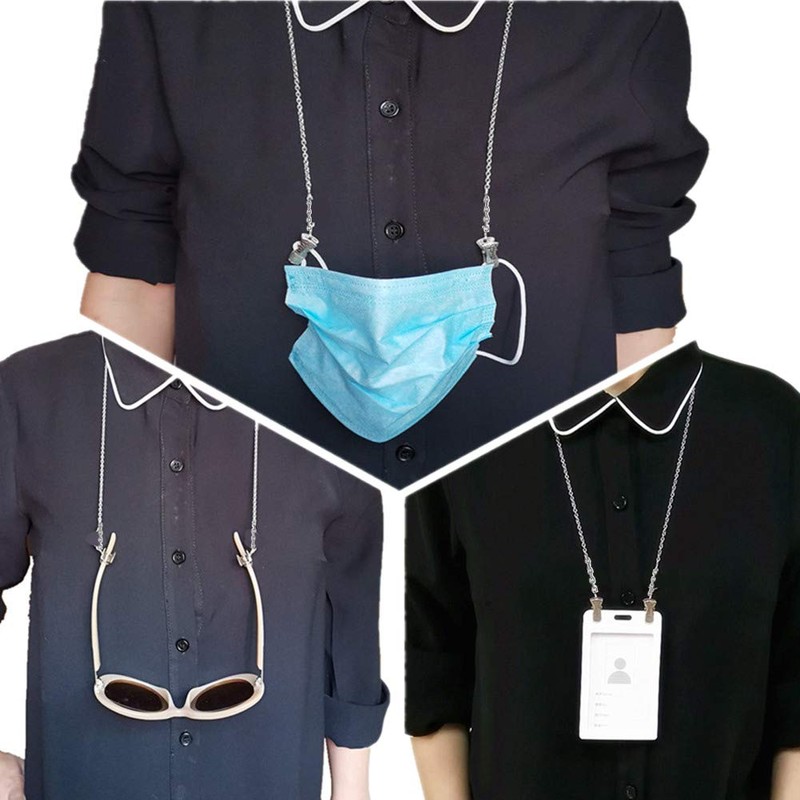 [Mimimelon] Stainless Steel Glasses Chain Glasses Glasses Strap Necklace for