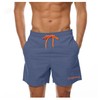 Ougelebo Swimming Trunks Men's Quick-Drying Beach Shorts with Mesh Lining,