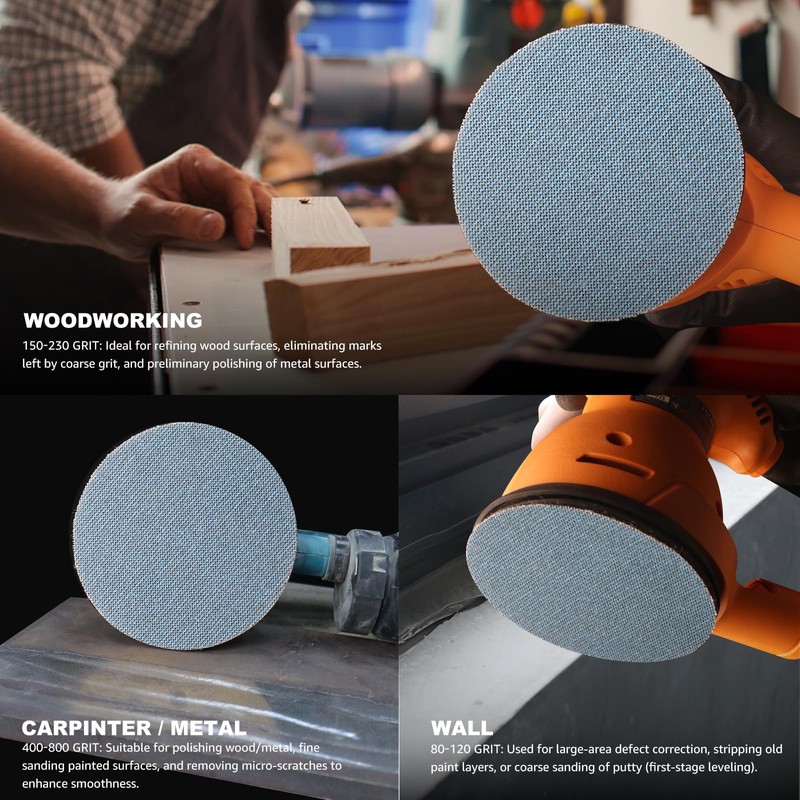 5 inch Sanding Discs 400 grit Mesh Disc Ceramic Abrasive