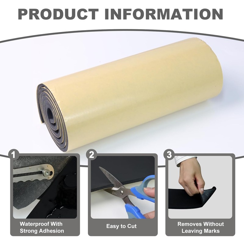 Closed Cell Insulation Neoprene Foam Sheet, 12 in x 59