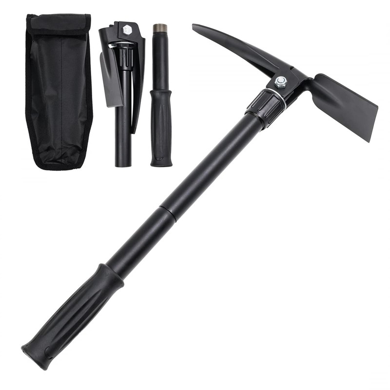 ASR Outdoor Gold Panning Prospector’s Pick Axe Compact Folding Hand