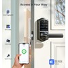 Veise VE019 Fingerprint Smart Lever Lock - APP Control, Keypad