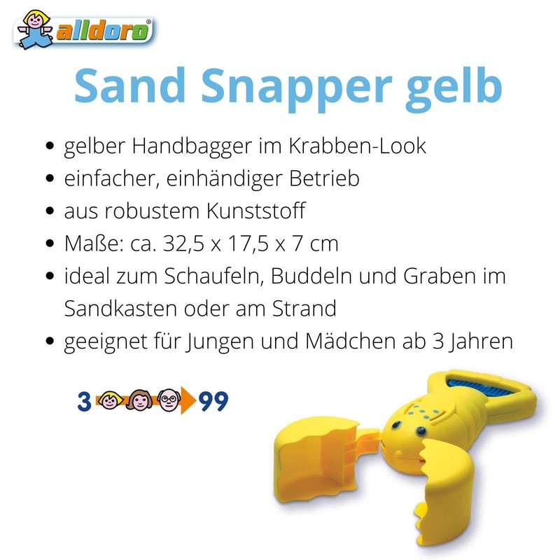 Alldoro Sand Snapper Sand Toy