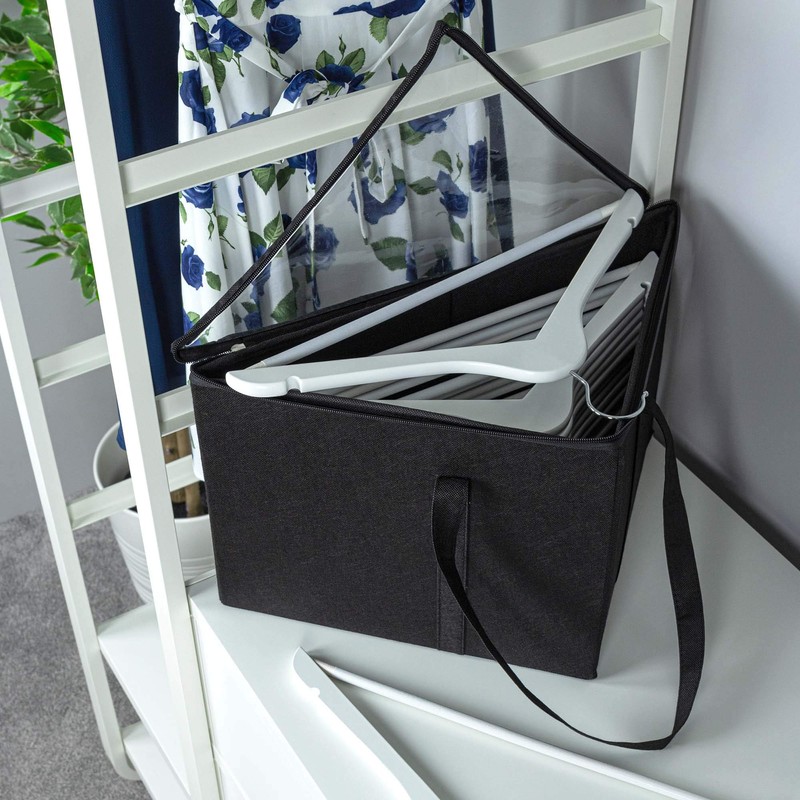 HANGERWORLD Coat Hanger Storage Box With Two Carry Handles Foldable