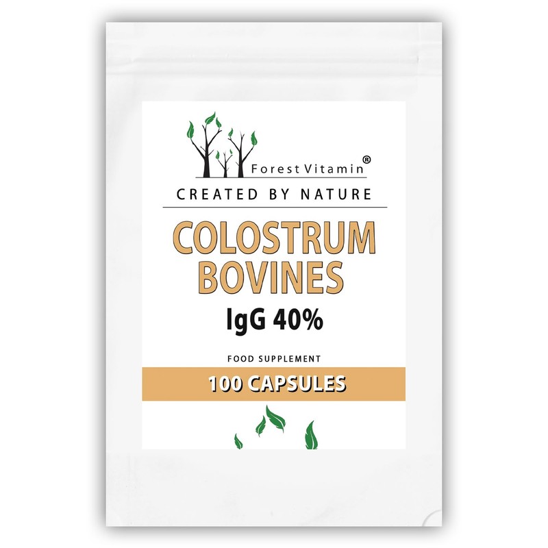 COLOSTRUM Forest Vitamin Colostrum Bovines IgG 40% 280mg 100 Capsules