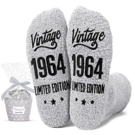 HAPPYPOP 1964 Birthday Gifts for Men - 62nd Birthday Gifts Ideas for Male, Best Gift for 62 Year Old Man, Socks for 62 Year Old