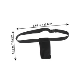 VICASKY 1Pc Portable Masseur Essential Oil Bottle Storage Waist Pouch Creative Design for Massage Shops Durable Craftsmanship Black