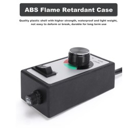 Fan Speed Controller, Variable Speed Switch Controller Adjuster Electric Motor Rheostat Cordless Vent Blower with 2 Meter Cord, AC 120V 1500W 15 Amps US Plug