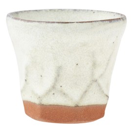 Marui Pottery 3-4325 Shigaraki Ware Hechimon Guinomi, Ochoko, Diameter Approx. 2.0 inches (5 cm), White Glaze, White