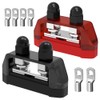 Bus Bar, 250A Power Distribution Block 12V Dual 3/8" Studs