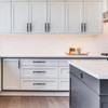 Amerdeco 10 Pack Matte Black Cabinet Pulls 3 Inch(76MM) Hole