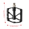Pedals for Bike,Aluminum Alloy Flat Pedals - Sealed Bearings, Anti-Slip