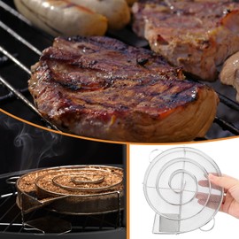 UMIWE Cold Smoke Generator, Stainless Steel Smoking Snail, Incense Spiral with Handle, Cold Smoke Generator for Smoker, Food Smoker Smoke Generator for BBQ