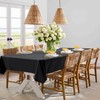 XWZO Table Cloths 60"x60" Black Tablecloths, Waterproof Table Cloth Rectangle