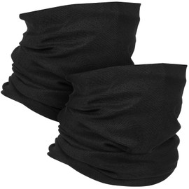 MoKo Multifunctional Scarf, Pack of 2 Face Mask Headbands, Elastic Seamless Balaclava Headband, Tube Scarf, Bandana, Mask, Neckerchief, for Sports, Cycling, Motorcycle, Running, Yard Work, UV