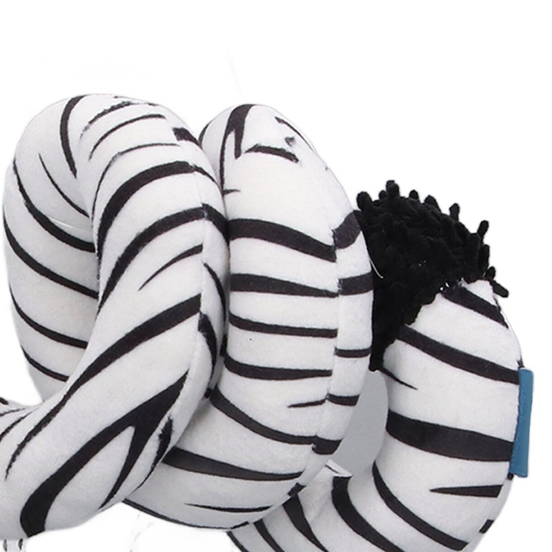 Baby Plush Animal Stroller Toys Black and White Spiral Activity