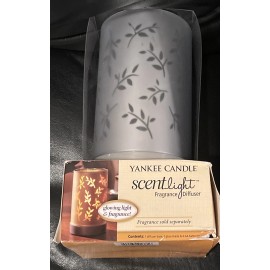 YANKEE CANDLE ScentLight Fragrance Diffuser Cordless LIGHTS RARE 2011 SILVER NIB