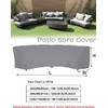 Curved Sofa Cover UCARE Outdoor Patio Furniture Cover Couch Sectional