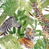 20 Serviettes Giraffe Africa Safari Flowers Garden 33 x 33 cm