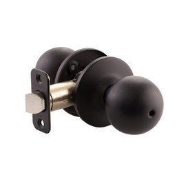 Design House 779108 Ball Privacy Bed and Bath Door Knob Matte Black