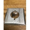 Bryant 2-Gang Plate With 1-Single Round Opening 2 1/8” Stainless