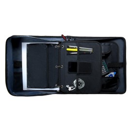 Case-it The Dual 2-in-1 Zipper 6 Piece Casepack - Two 1.5 Inch D-Rings - Includes Pencil Pouch - Multiple Pockets - 600 Sheet Capacity - Comes with Shoulder Strap-Dual-101, Light Pink-6 Piece Casepack