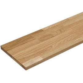 Wood One Solid Oak Shelf Board, Wood Thread, Face Thickness: 0.8 inches (20 mm)