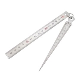 Milageto Taper Gauge Measuring Tool Stainless Steel Easy to Read Professional Practical Multipurpose Hole Inspection Tool 1-15 mm, Regular Type