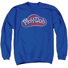 Play Doh Lid Unisex Adult Crewneck Sweatshirt for Men and Women, Medium Royal Blue