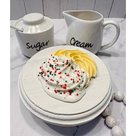 DEZICAKES Fake Cookie White Italian Butter Cookie