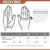 KKOYING 2 Pair Pack Leather Work Gloves, Goatskin Work Gloves,